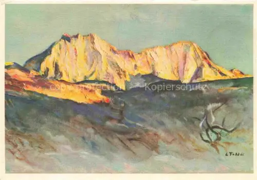 AK / Ansichtskarte TADDEI Luigi Lugano-Albonago Kuenstlerkarte Berge Sommets Montagne 