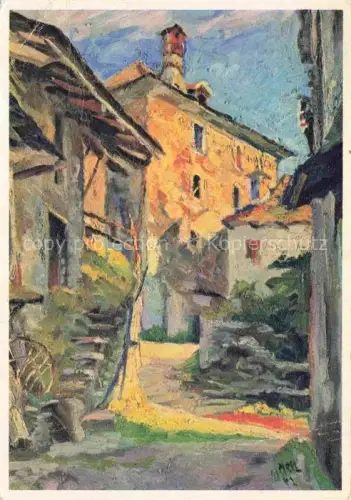 AK / Ansichtskarte METZ Wilhelm Kuenstlerkarte Arcegno-Losone Tessinerdoerfchen Village Tessinois
