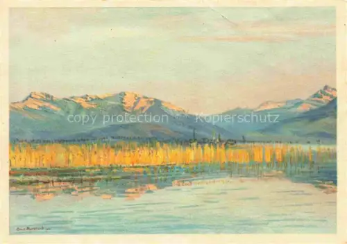 AK / Ansichtskarte BURKHARD Ernst Kuenstlerkarte Richterswil Obersee Lac de Zurich Lago di Zurigo 