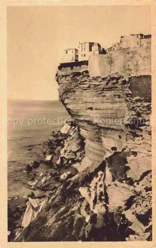 AK / Ansichtskarte Bonifacio 2A Corse du Sud Falaise Klippen Meer Haeuser Felsen Steilkueste