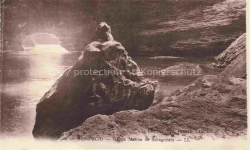 AK / Ansichtskarte Bonifacio 2A Corse du Sud Grotte-Marine-de-Sdragonato Hoehle Felsen Meer Licht Stalaktit