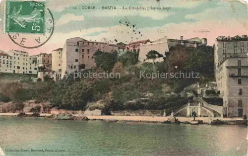 AK / Ansichtskarte BASTIA 2B Haute-Corse Citadelle Hafen Meer Haeuser Treppe Zitadelle
