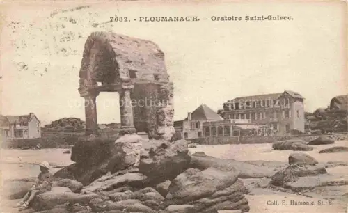 AK / Ansichtskarte Ploumanach Ploumanac h Perros-Guirec LANNION 22 Cotes-d Armor Oratoire-Saint-Guirec Kapelle Felsen Strand Gebaeude Kind Bd-Bourdon Paris