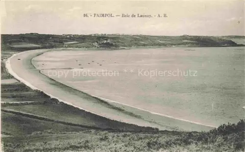 AK / Ansichtskarte Baie de Launay PAIMPOL Saint-Brieuc 22 Cotes-d Armor Baie-de-Launay Bucht Strand Meer Felder Kuestenlinie Huegel