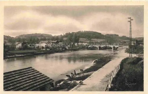 AK / Ansichtskarte PERIGUEUX 24 Dordogne Isle Fluss Bruecke Strommast Esel Karren Huegel Baeume