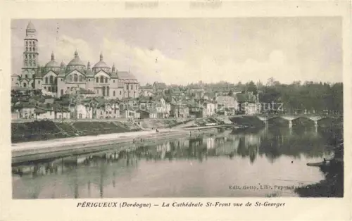 AK / Ansichtskarte PERIGUEUX 24 Dordogne Cathédrale-St-Front Isle Bruecke Stadtansicht Kuppeln Fluss