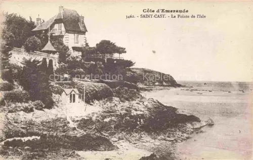 AK / Ansichtskarte Saint-Cast-le-Guildo DINAN 22 Cotes-d Armor Pointe-de-l Isle Villa Kueste Meer Felsen Boote