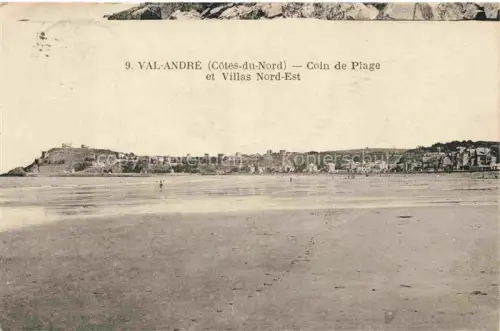 AK / Ansichtskarte Val-Andre Saint-Brieuc 22 Cotes-d Armor Coin-de-Plage Villas-Nord-Est Strand Villen Kueste Felsen