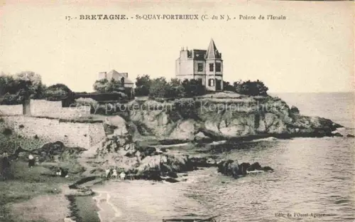 AK / Ansichtskarte Saint-Quay-Portrieux 22 Cotes-d Armor Pointe-de-l Isnain Felsen Kueste Villa Meer Bretagne