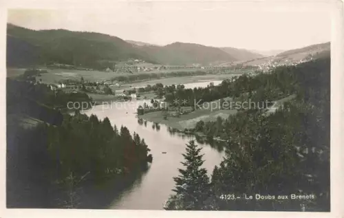 AK / Ansichtskarte Brenets Les NE Doubs Fluss Talbecken Wald Wiesen Huegel Panorama