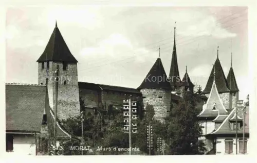 AK / Ansichtskarte Bas Vully MURTEN FR Murs-d enceinte Stadtmauer Wehrturm Zinnen mittelalterlich Tuerme