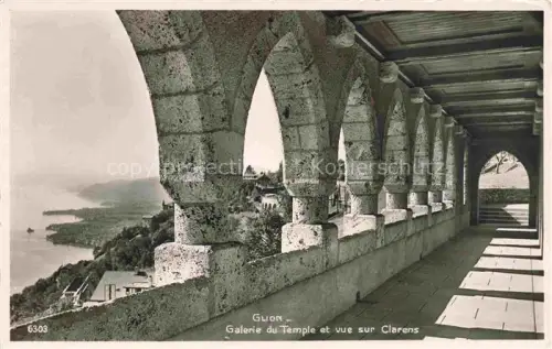 AK / Ansichtskarte Glion  VD Galerie-du-Temple Boegen Clarens Lac-Léman Arkaden Ausblick