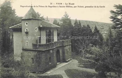 AK / Ansichtskarte Fixin DIJON 21  Cote-d Or Le-Musée Prison-de-Napoléon Sainte-Hélène Noisot Gebaeude Turm Wald Park
