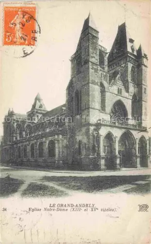 AK / Ansichtskarte Le Grand Andely LES ANDELYS 27 Eure Église-Notre-Dame Gotik Kirche Turm Mittelalter Fassade XIIIe-XVe-siècles Rue-Montpensier