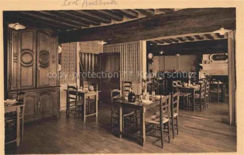 AK / Ansichtskarte Pont-Audemer BERNAY 27 Eure Auberge-du-Vieux-Puits Salles-de-Restaurant Gaststube Holzbalken Schrank Tische Stuehle Innenraum