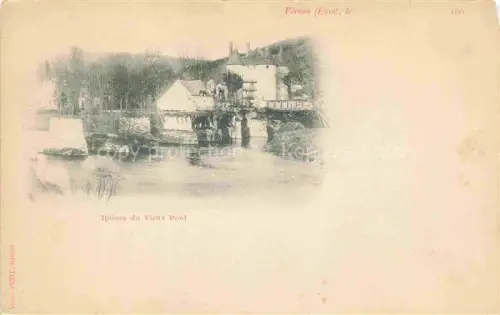 AK / Ansichtskarte Vernon  Evreux 27 Eure Ruines-du-Vieux-Pont Seine Brueckenruine Turm Fluss Wehr