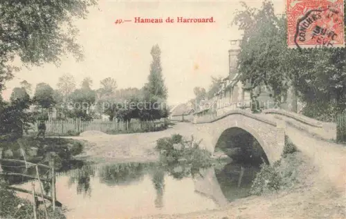 AK / Ansichtskarte Hameau de Harrouard Conches-en-Ouche EVREUX 27 Eure Hameau-de-Harrouard Steinbruecke Dorfbach Wohnhaeuser Baeume Weiler