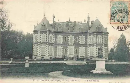 AK / Ansichtskarte Sainte-Marie-de-Vatimesnil Le-Château Schloss Park Skulptur Baeume Gartenanlage handkoloriert