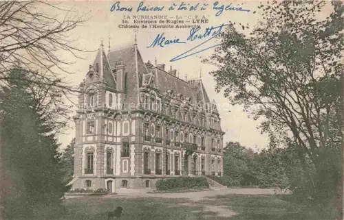 AK / Ansichtskarte La Vieille-Lyre Château-de-l Hermite Schloss Park Baeume Fassade Herrschaftshaus
