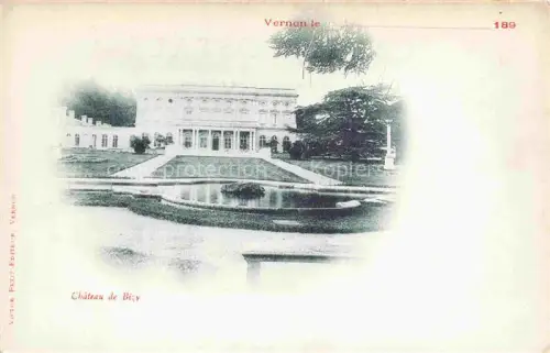 AK / Ansichtskarte Bizy Vernon EVREUX 27 Eure Château-de-Bizy Schloss Park Teich Baeume Rasen