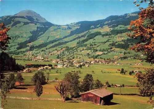 AK / Ansichtskarte Lauterbach Brixen Hohe-Salve Bergpanorama Talblick Wiesen Almhuette Dorf Herbst