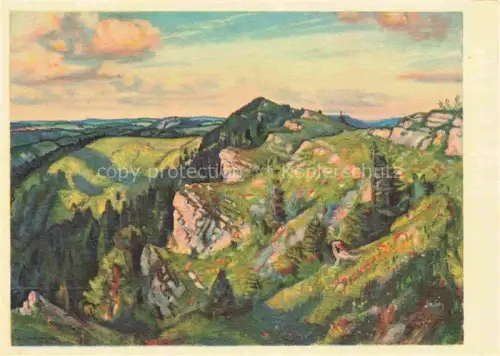 AK / Ansichtskarte EPLATTENIER L Ch. Kuenstlerkarte La Chaux-de-Fonds Im jura Sommet jurassien Cima nel Giura