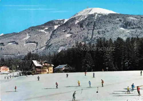 AK / Ansichtskarte Igls Jgls Innsbruck Tirol AT Schiuebungswiese Patscherkofel Skifahrer Wintersport Berggasthof Wald Winterspiele-1964