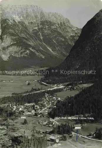 AK / Ansichtskarte Weidach Leutasch Innsbruck Tirol AT Leutaschtal Ortsansicht Bergpanorama Tal Wald Felsen