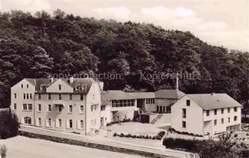 AK / Ansichtskarte Bendorf Rhein Mayen-Koblenz Rheinland-Pfalz Gebaeudekomplex Kapelle Wald Hang Schule Kloster