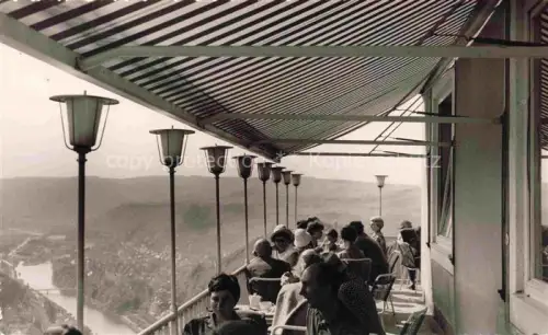 AK / Ansichtskarte BAD EMS Rheinland-Pfalz Lahn Terrassenrestaurant Aussicht Kurgaeste Markise Flusstal Speisegaeste