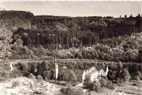 AK / Ansichtskarte Bendorf Rhein Mayen-Koblenz Rheinland-Pfalz Abteikirche Sayn Luftbild Wald Talkessel Schloss Kirchturm