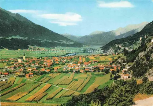 AK / Ansichtskarte Zirl Oberinntal Innsbruck Tirol AT Zirl Tal Kirchturm Felder Berge See Burgruine Ortschaft