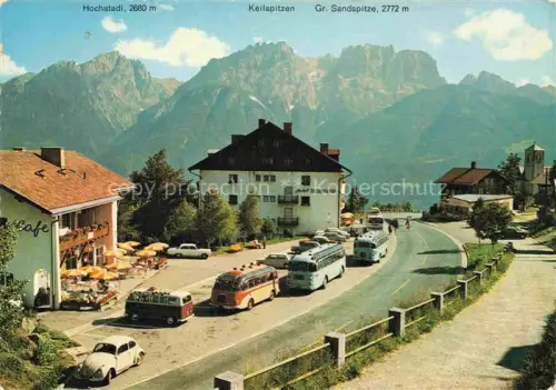 AK / Ansichtskarte Iselsberg-Stronach Osttirol AT Café-Iselsberg Hotel-Iselsbergerhof Reisebus Hochstadl Keilspitzen Gr-Sandspitze Lienzer-Dolomiten Ortschaft