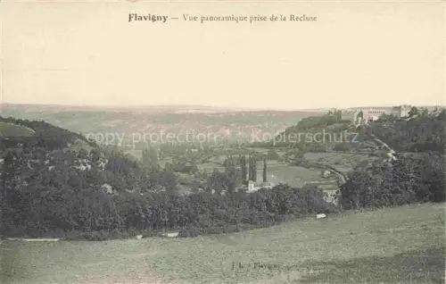 AK / Ansichtskarte Flavigny-sur-Ozerain Montbard 21 Cote-d Or Recluse Tal Panorama Baeume Denkmal Huegel Ruinen Wiesen
