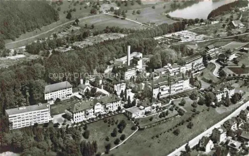 AK / Ansichtskarte LUZERN  LU Kantonsspital Fliegeraufnahme Industrieanlage Wald Fluss Fabrik