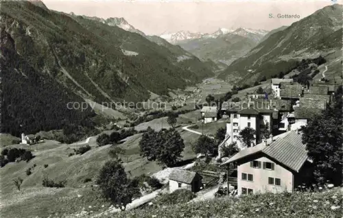 AK / Ansichtskarte Lurengo Leventina S-Gottardo Panorama Tal Berge Schnee Dorf Wald Ambri-Piotta