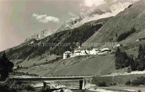 AK / Ansichtskarte Villa Bedretto Leventina TI Pizzo-Rotondo Bruecke Fluss Berge Wald Wiesen Dorf