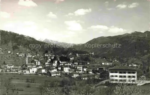 AK / Ansichtskarte Tesserete LUGANO TI Panorama Dorf Kirche Berge Tal Wiesen Haeuser