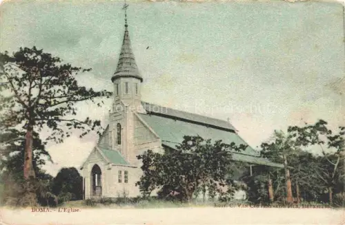 AK / Ansichtskarte Boma Kongo Congo Belge L Eglise Kirche Kirchturm Baeume Kolonialkirche