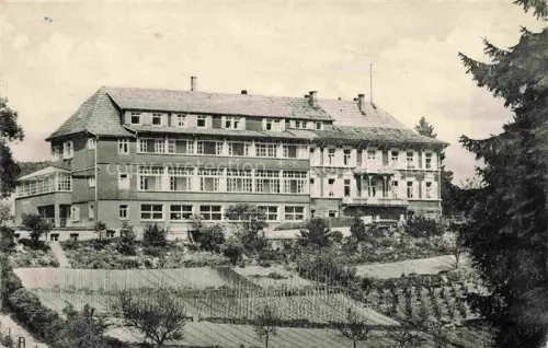 AK / Ansichtskarte Falkenburg (Hotel) BAD HERRENALB BW Kindererholungsheim-Falkenburg Schwarzwald Jugendheim Garten Waldlage Gemuesebeete