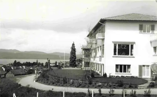 AK / Ansichtskarte MaeNNEDORF Meilen ZH Bibel-Erholungsheim See Villa Garten Zypresse Siedlung Huegel