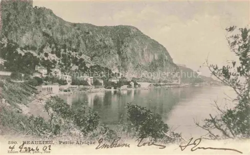 AK / Ansichtskarte Beaulieu-sur-Mer 06 Petite-Afrique Bucht Felsen Villen Vegetation Kueste