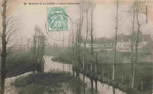 AK / Ansichtskarte Belhomert-Guehouville 28 Eure-et-Loir Eure Fluss Belhomert Baeume ueberschwemmung Wiesen Bauernhaus