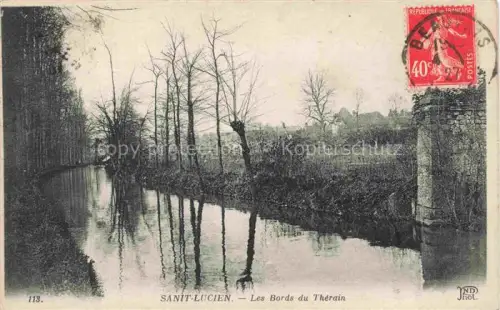AK / Ansichtskarte Fontaine-Saint-Lucien Bords-du-Thérain Thérain Fluss Baeume Spiegelung Ufer Weiden