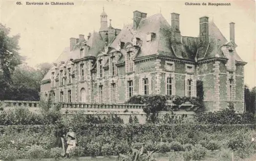 AK / Ansichtskarte Rougemont (Chateau) CHATEAUDUN 28 Eure-et-Loir Château-de-Rougemont Schloss Garten Mauer Zinnen Kind