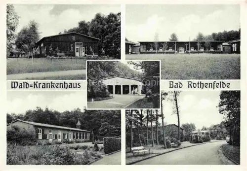 AK / Ansichtskarte Bad Rothenfelde Osnabrueck Niedersachsen Wald-Krankenhaus Krankenhaus Wald Park Pavillon Mehrbildkarte