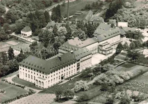 AK / Ansichtskarte Schoenstatt Vallendar Rheinland-Pfalz Theologische-Hochschule Pallottiner Luftbild Parkanlage Institutsgebaeude Rhein