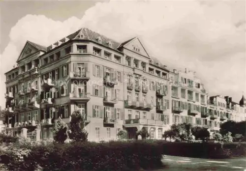 AK / Ansichtskarte FRANTISKOVY LAZNE Franzensbad Boehmen CZ Gynaekologisches-Institut Kurgebaeude Garten Balkon Gruenderzeitarchitektur