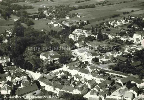 AK / Ansichtskarte Gallspach Oberoesterreich AT Ortszentrum Schloss Park Daecher Felder Villen
