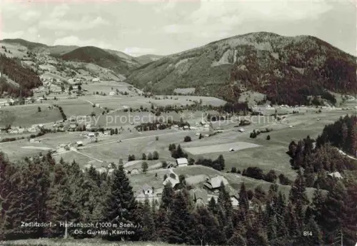 AK / Ansichtskarte Zedlitzdorf Haidenbach Gurktal Kaernten AT Gurktal Panorama Bergdorf Wiesen Wald Huegel